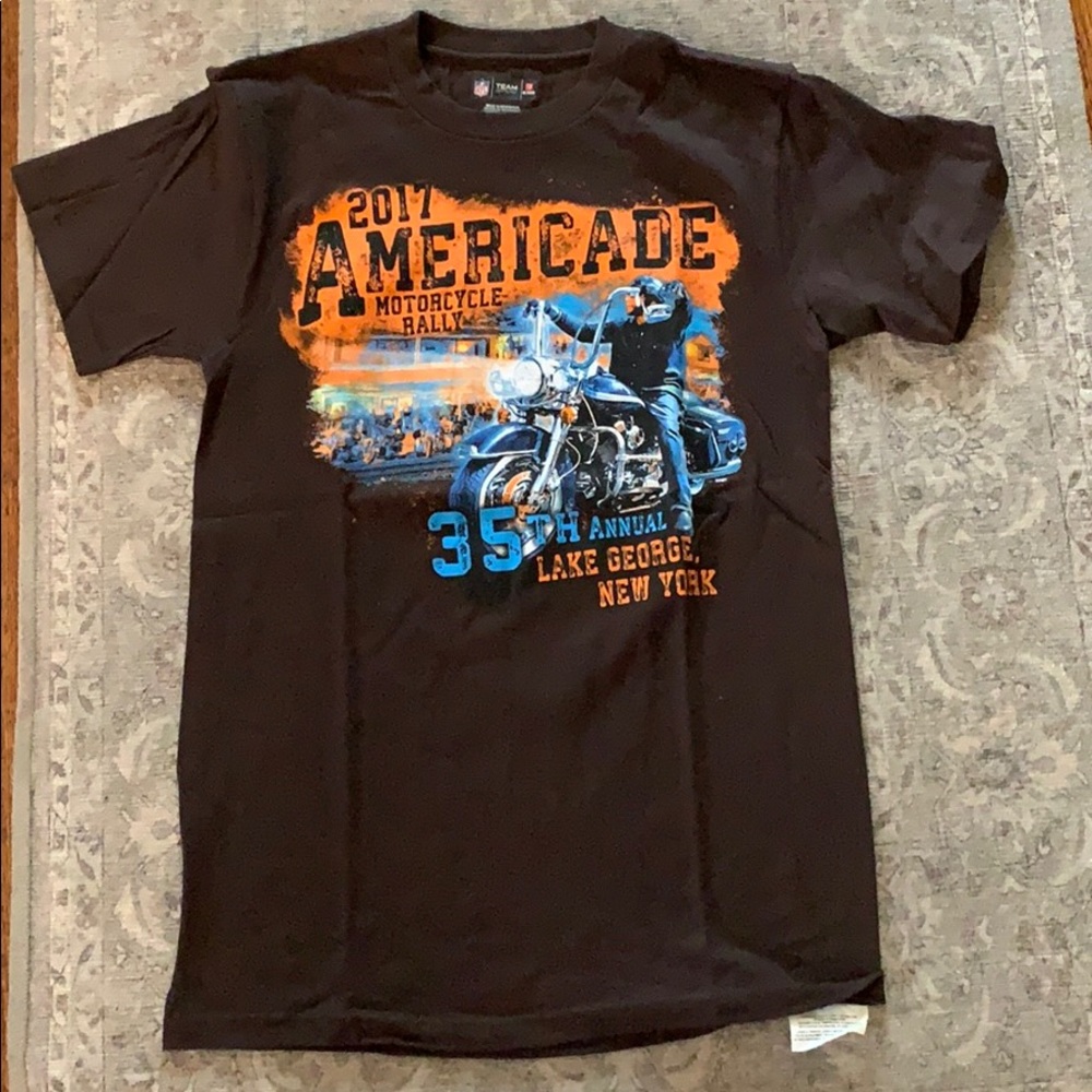 Brown Americade motorcycle t-shirt